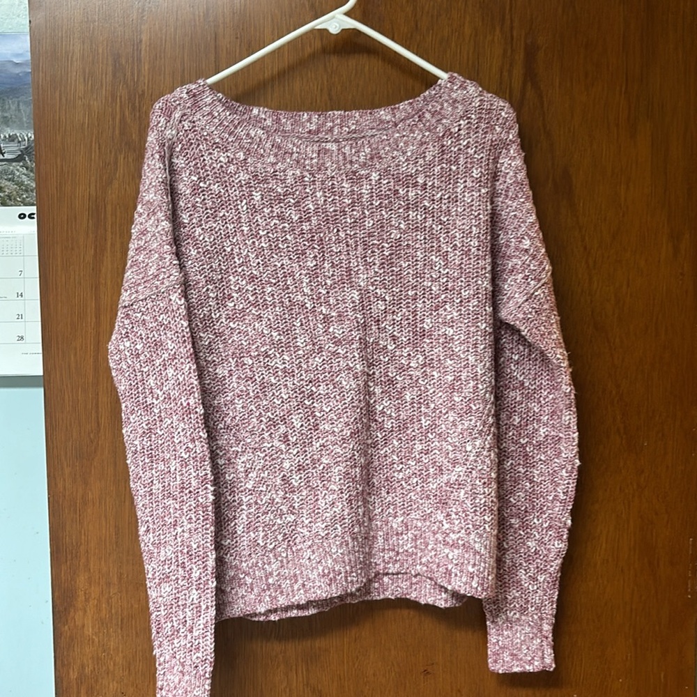 New Magenta cotton Abercrombie sweater